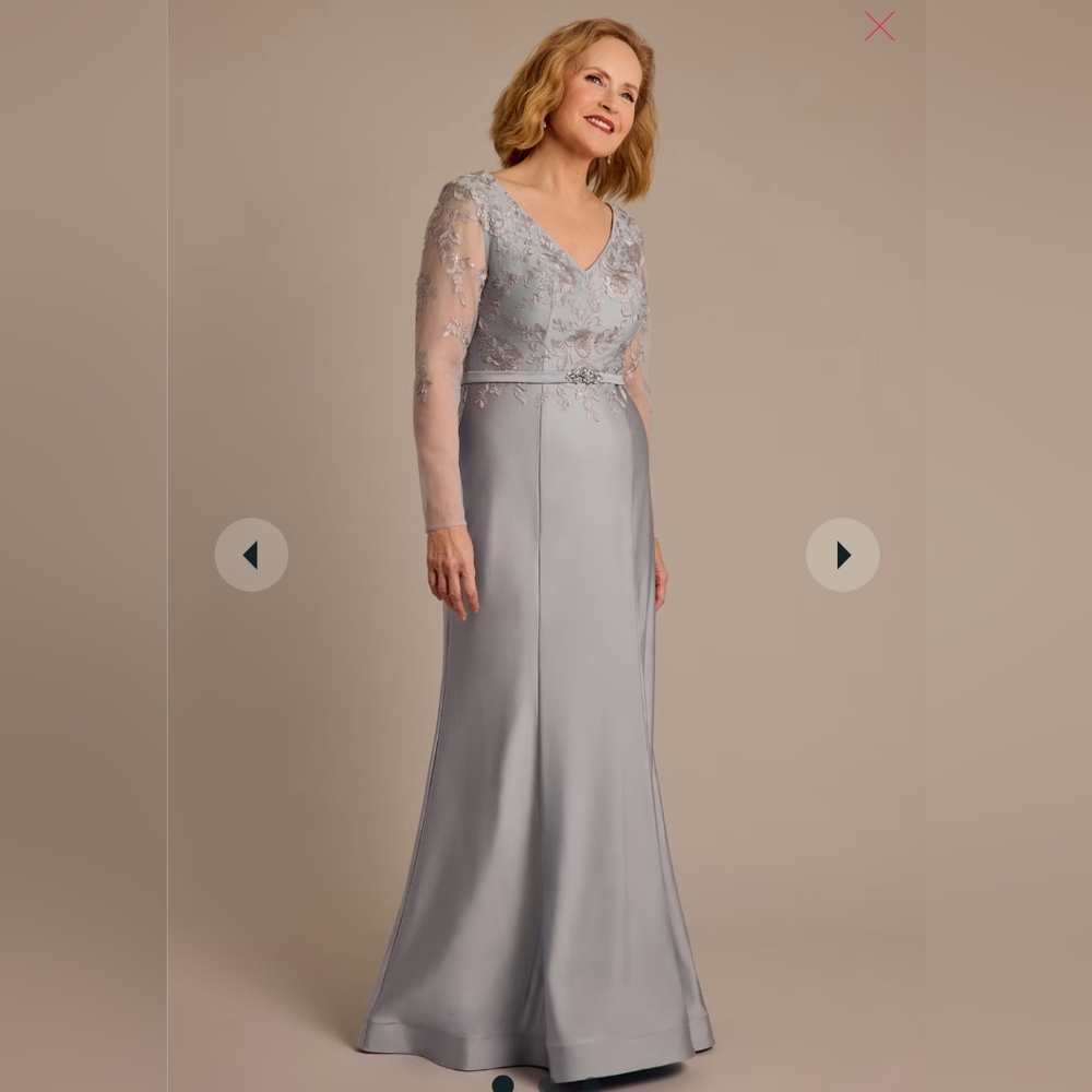 Dusty Blue Mother of the Bride or Groom Gown